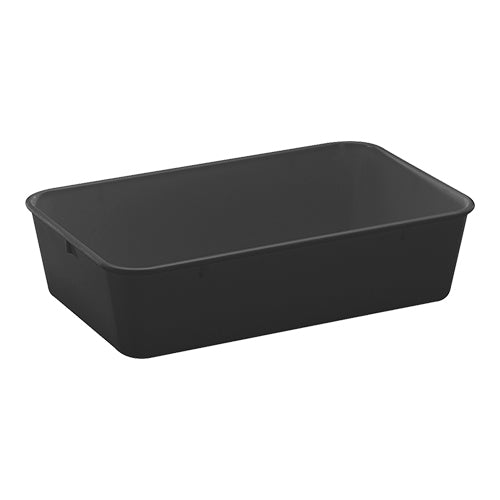 EMGA vleesbak 300x190x80 mm zwart – kunststof opslagbak voor vlees in de keuken