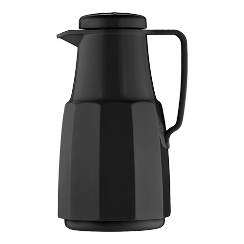 EMGA isoleerkan Snap zwart 1 liter – thermoskan voor koffie en thee in de horeca