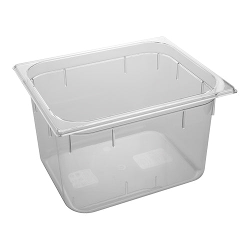 EMGA GN bak polycarbonaat 1/2 200 mm – diepe transparante gastronormbak voor de horeca