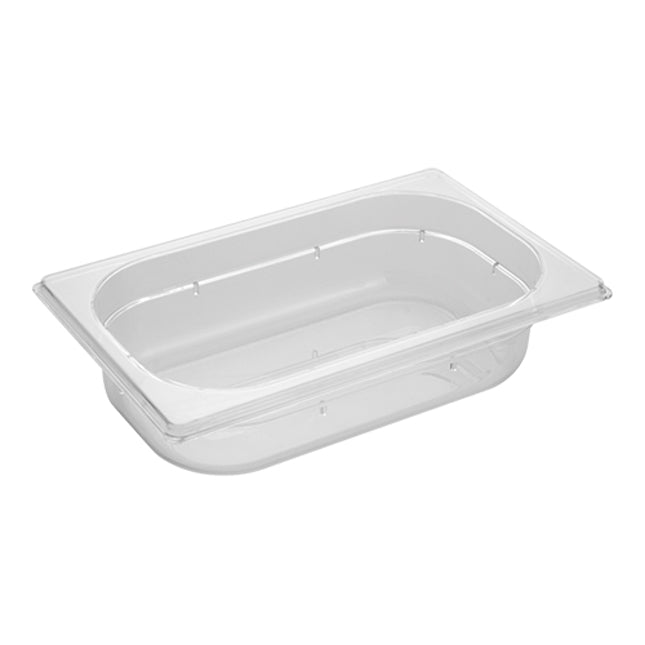 EMGA GN bak polycarbonaat 1/4 65 mm – transparante gastronormbak voor de horeca