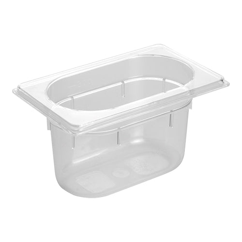 EMGA GN bak polycarbonaat 1/9 100 mm – transparante gastronormbak voor de horeca