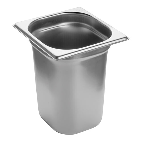 EMGA GN bak RVS 1/6 200 mm – roestvrijstalen gastronormbak voor de horeca
