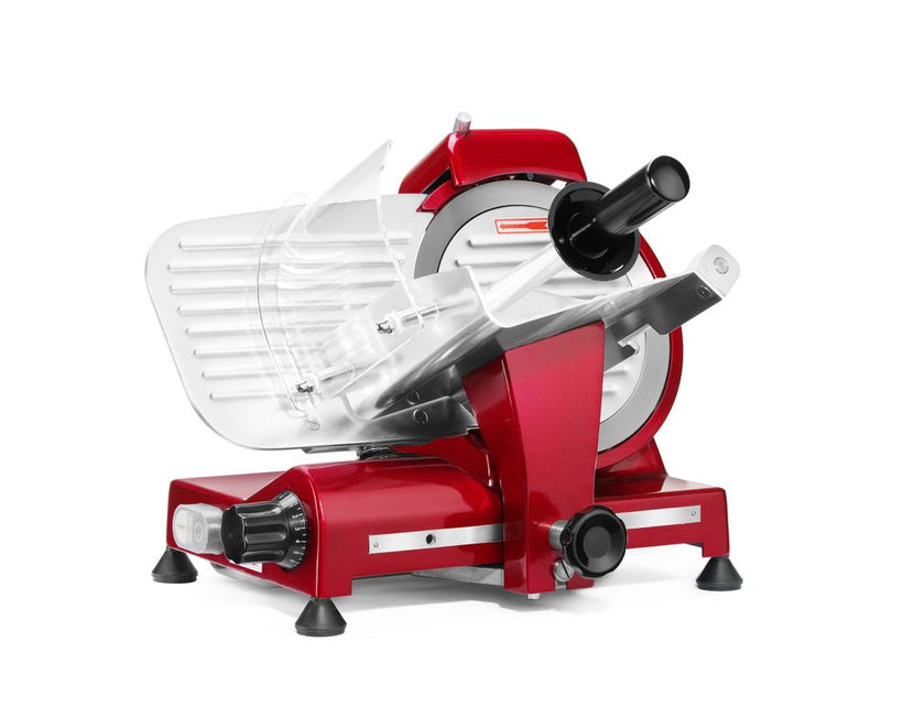 Rode Profi Line snijmachine Hendi met 220 mm mes voor vleeswaren en kaas in de keuken
