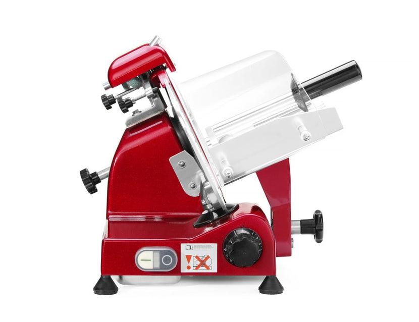 Hendi snijmachine Profi Line in gebruik voor het snijden van ham in restaurant en catering