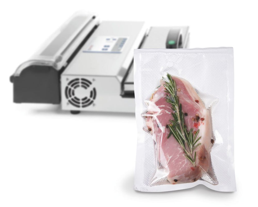 Detail Hendi vacuumrol 300x6000 mm – geribbelde folie voor sous-vide en verse opslag