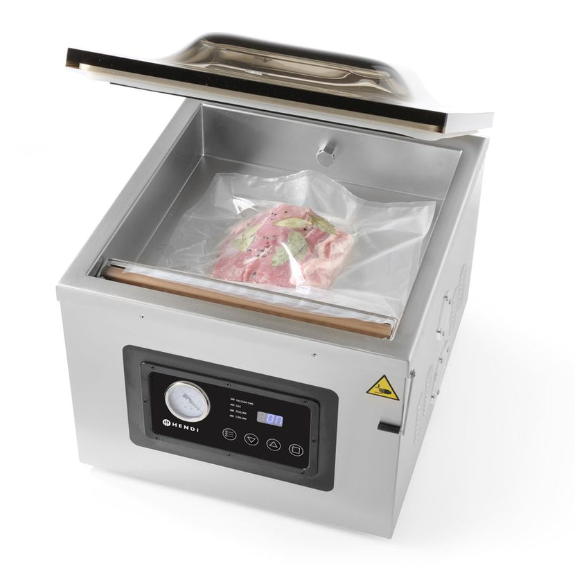 Hendi Profi Line vacuümmachine – RVS behuizing met bedieningspaneel voor de keuken
