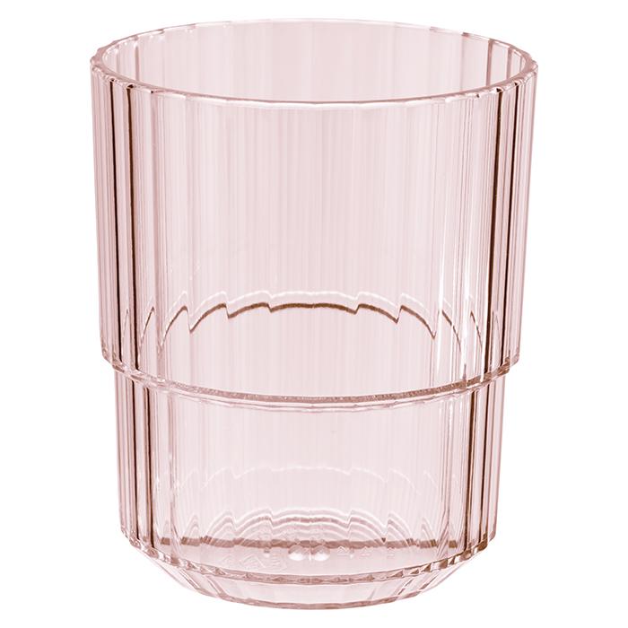 APS Linea drinkbeker lichtroze 300 ml – onbreekbare beker voor terras en buitenserveren