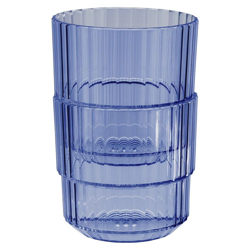 APS Linea beker lichtblauw 220 ml detail – kunststof drinkbeker voor de horeca