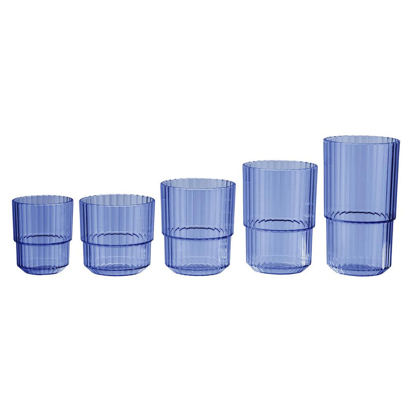 APS Linea lichtblauwe beker 220 ml – stapelbare beker voor catering en poolside