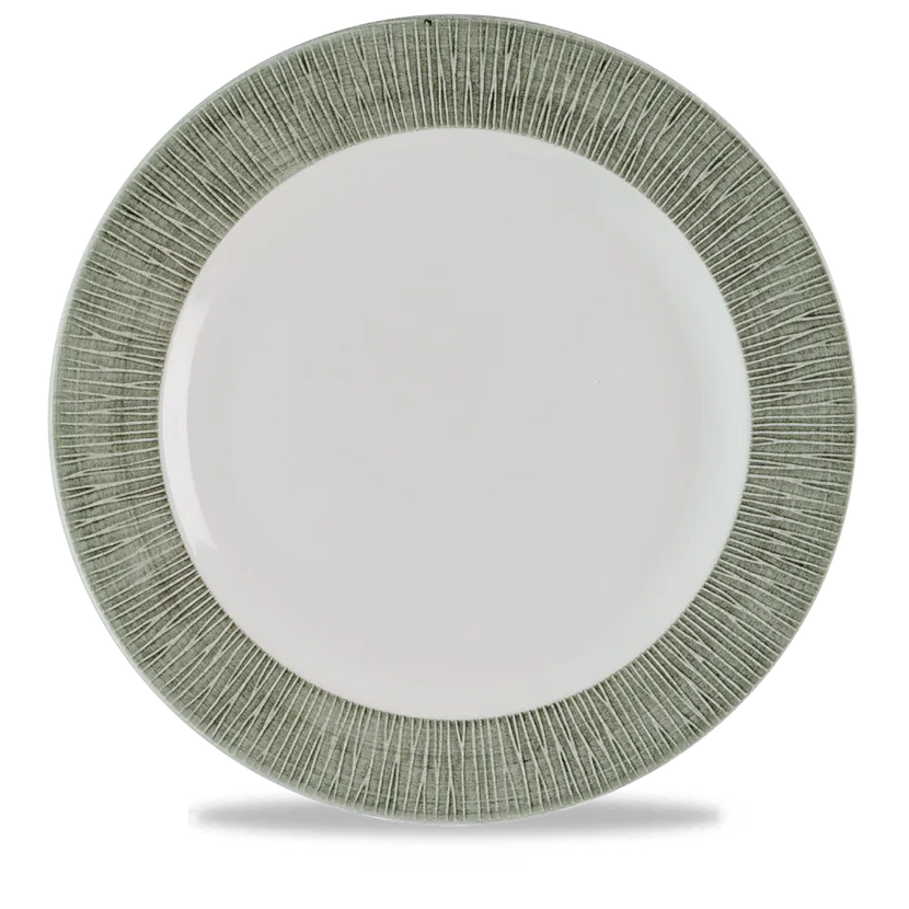 Churchill Bamboo Spinwash bord op voet Ø 30,5 cm – groot bord met voet voor buffetpresentatie