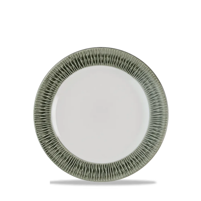 Churchill Bamboo Spinwash bord Ø 17 cm – klein getextureerd bijzetbord voor horeca