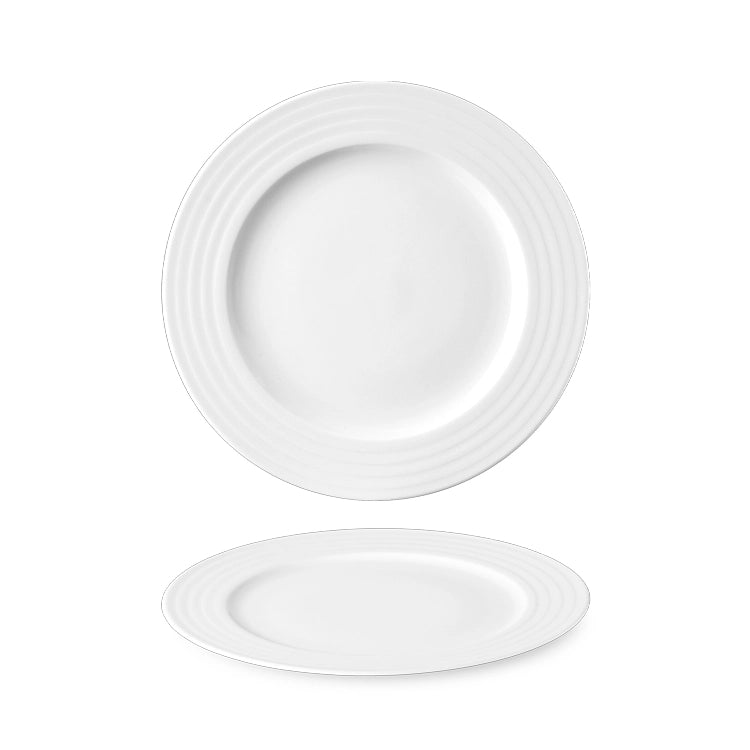 Lillien Mirabell Aqua plat bord 31 cm - groot porseleinen serveerbord voor de horeca
