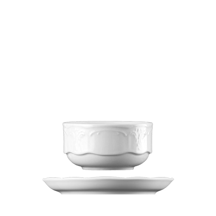 Lillien Bellevue soepkop zonder oor 250 ml - porseleinen bouillonkop voor de horeca