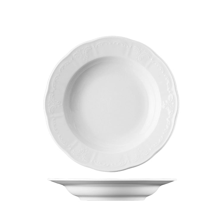 Lillien Bellevue diep bord 23 cm - porseleinen soep- en pastabord voor de horeca