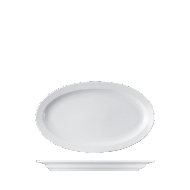 Lillien Mirabell visschaal 33 cm - langwerpige porseleinen schaal voor vis