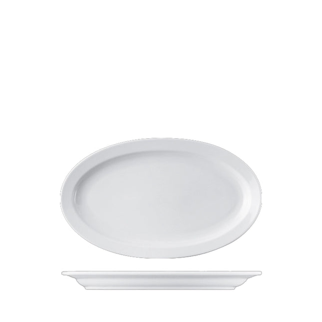 Lillien Mirabell visschaal 33 cm - langwerpige porseleinen schaal voor vis