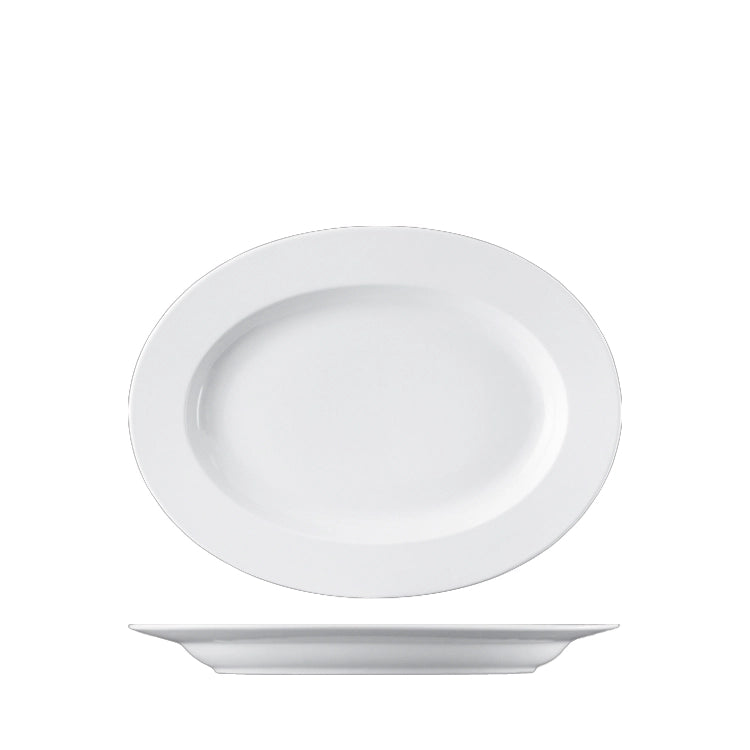 Lillien Mirabell ovale schaal 37 cm - grote porseleinen serveerschaal voor buffet
