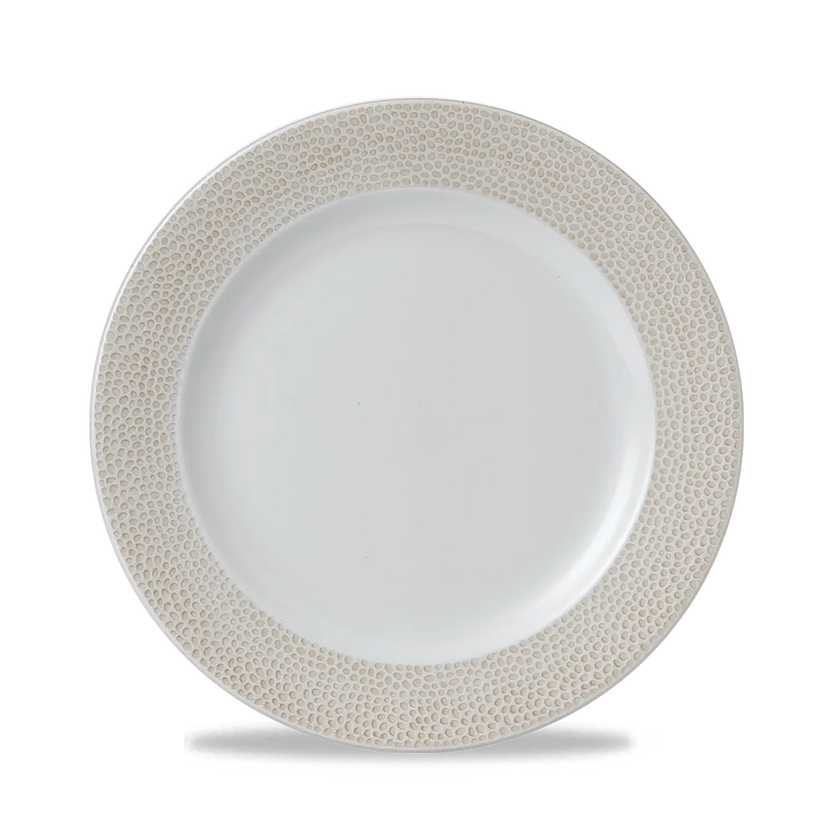 Churchill Isla Spinwash Sand bord op voet 27,6 cm – keramisch presentatiebord voor fine dining