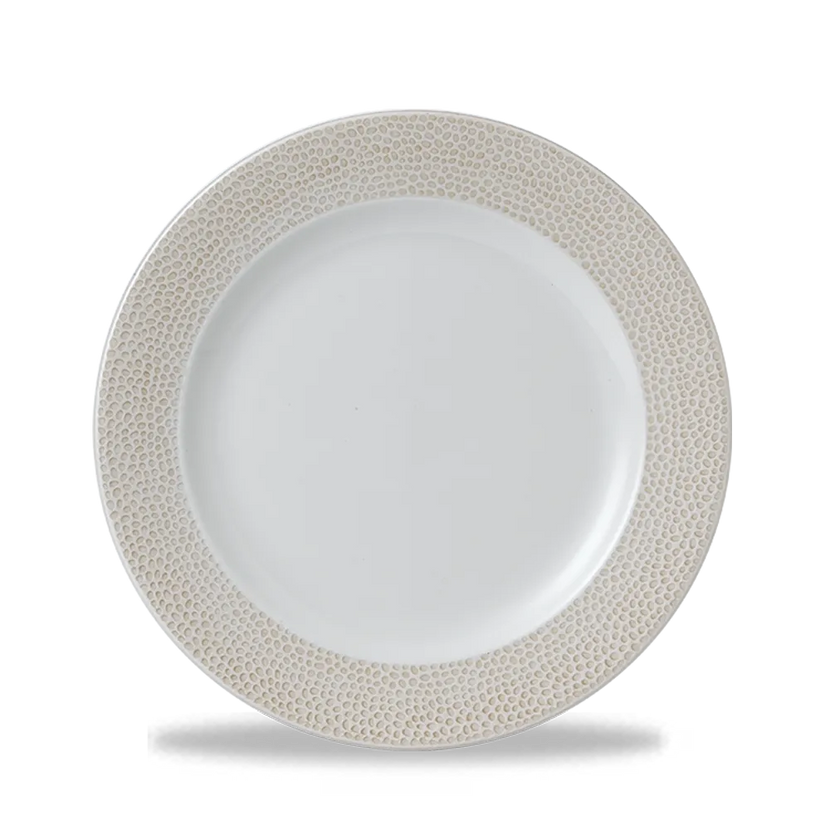 Churchill Isla Spinwash Sand bord 21 cm – keramisch dessertbord voor restaurants