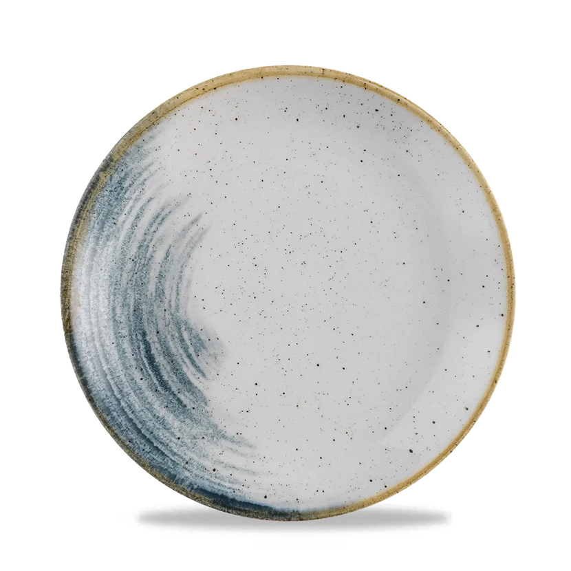 Churchill Stonecast Accents Blueberry Evolve coupe bord – blauw keramisch bord voor de horeca