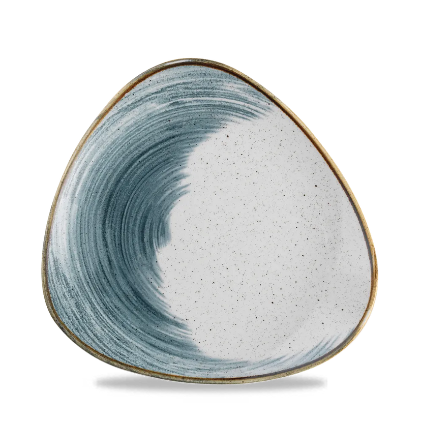 Churchill Stonecast Accents Blueberry Lotus bord – blauwe keramische serveerplaat voor restaurants