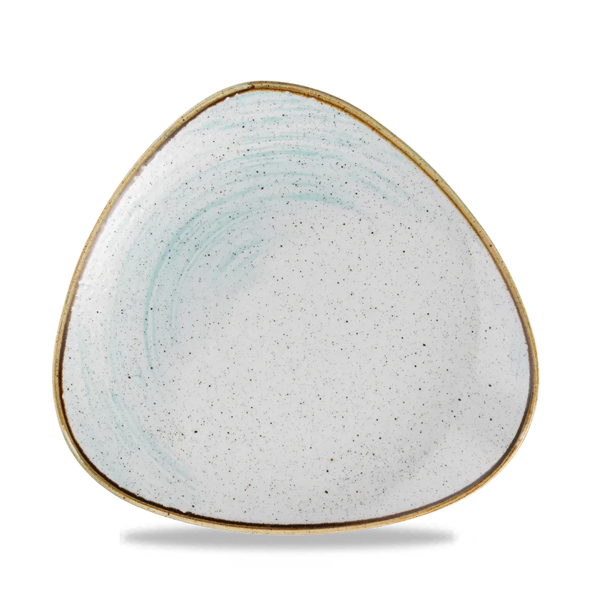 Churchill Stonecast Accents Duck Egg Lotus bord – lichtblauwe keramische serveerplaat