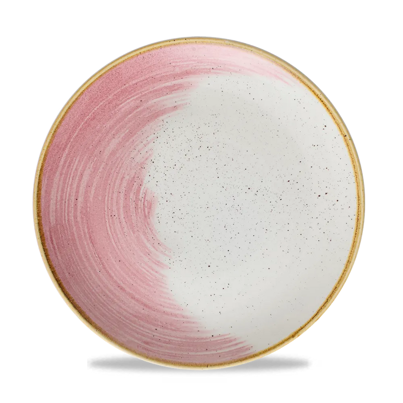 Churchill Stonecast Accents Petal Pink Evolve coupe bord 26 cm – roze stoneware bord voor restaurants