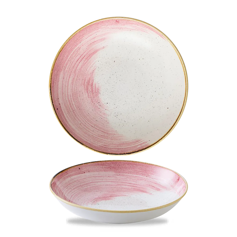 Churchill Stonecast Accents Petal Pink coupe kom 18,2 cm – roze stoneware kom voor restaurants