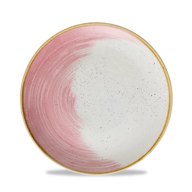 Churchill Stonecast Accents Petal Pink Evolve coupe bord – roze keramische plaat voor fine dining