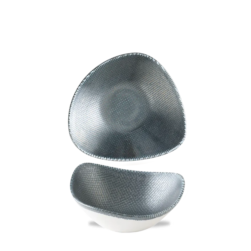 Churchill Astro Metallic Blue lotuskom Ø 18,5 cm – porseleinen kom met metallic glazuur voor horeca