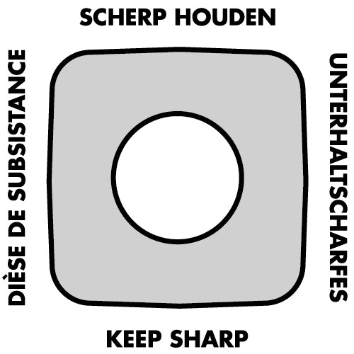 EMGA Aanzetstaal 26 cm – compact wetstaal voor scherpe messen in de keuken