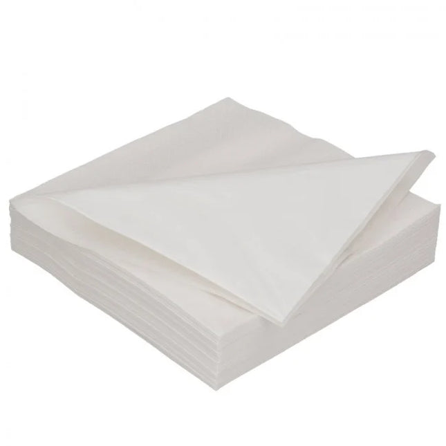 Airlaid cocktailservetten wit 24x24 cm – zachte servetten voor de horeca