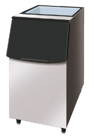 Hoshizaki opslagbunker 115 kg – 140 kg, roestvrijstalen ijsbunker met Hoshiguard en verstelbare stelpoten voor horeca.