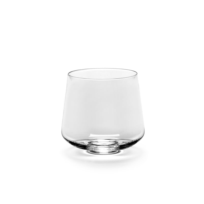 Serax Nido waterglas transparant 7,8 cm – helder glas voor water in de horeca