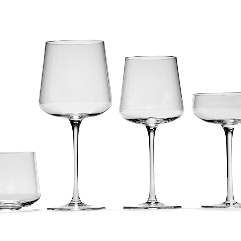 Serax Nido coupe transparant – champagneglas voor de gedekte tafel in het restaurant