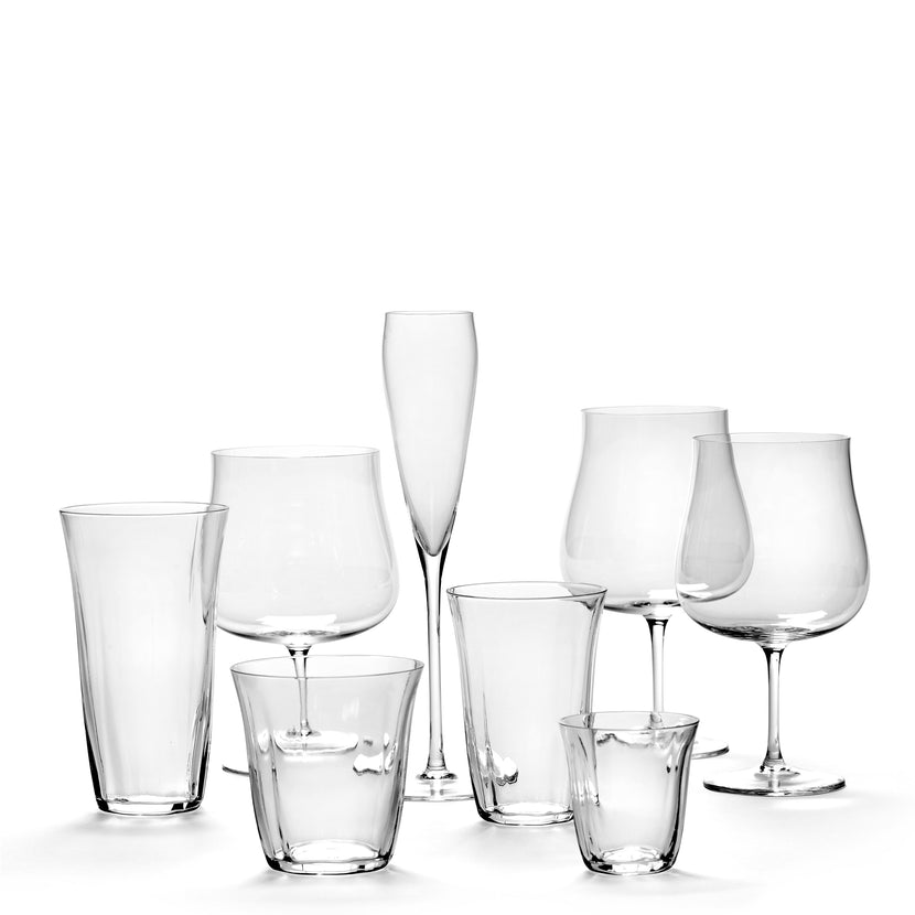 Serax Silhouette champagneflute – detailfoto van de dunne kelk voor fine dining