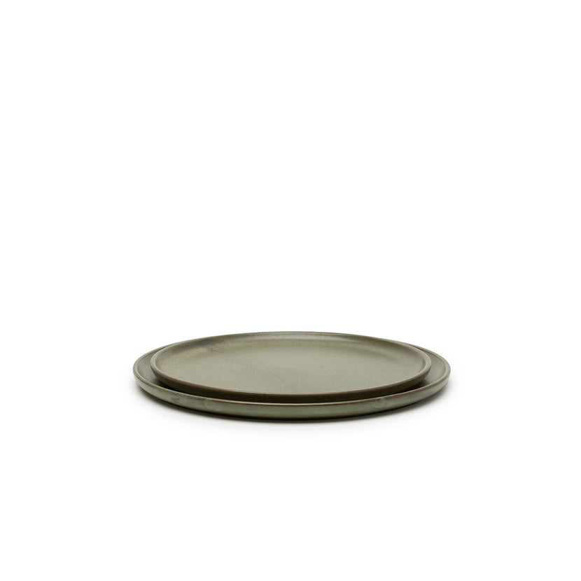 Serax Surface bord M Camo Green 24x24 cm – groen servies voor hoofdgerechten