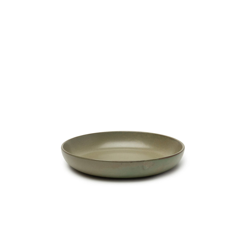 Serax Surface diep bord L Camo Green 21 cm – groot groen soepbord voor de horeca