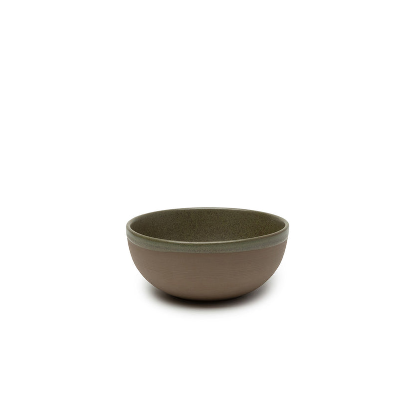 Surface Bowl L Camo Green L 15 W 15 H 6.5 cm 8/Box – Serax