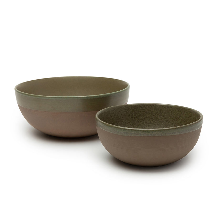 Serax Surface kom L groen 15x15x6,5 cm – groen servies voor salade en pasta