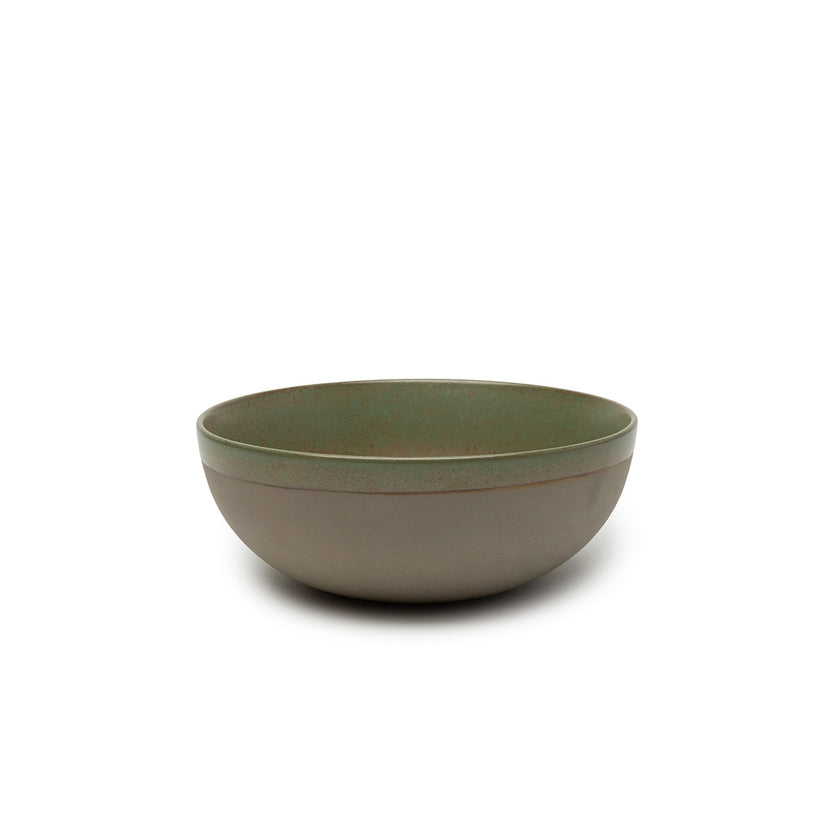 Serax Surface serveerschaal L camogroen Ø 23,5 cm – ruime serveerkom voor restaurant en horeca