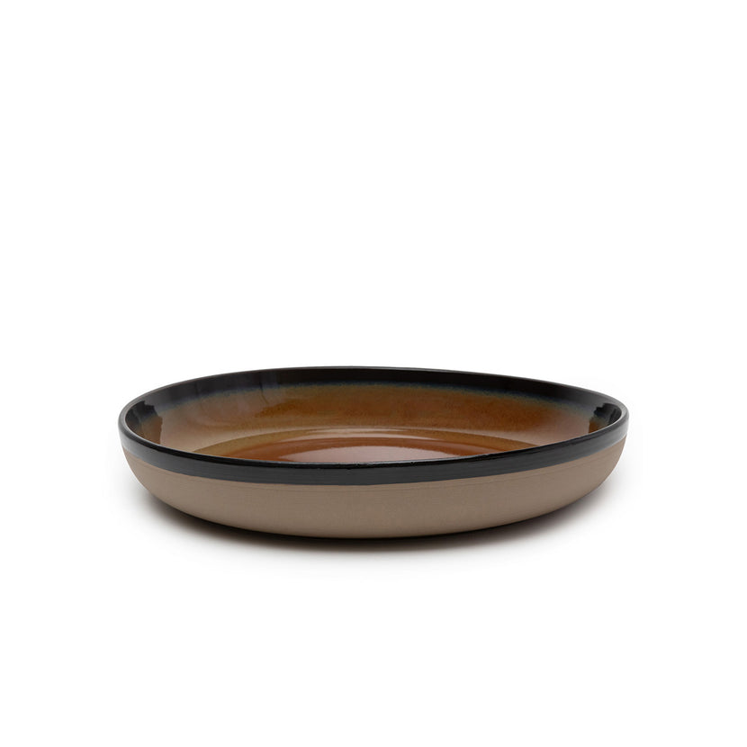 Serax Surface serveerbord M roestbruin Ø 32 cm – serveerschaal voor restaurant en horeca