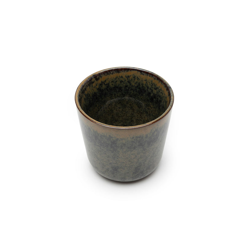Serax Surface mok zonder oor indigrijs 9 cm – koffiemok voor restaurant en koffiebar