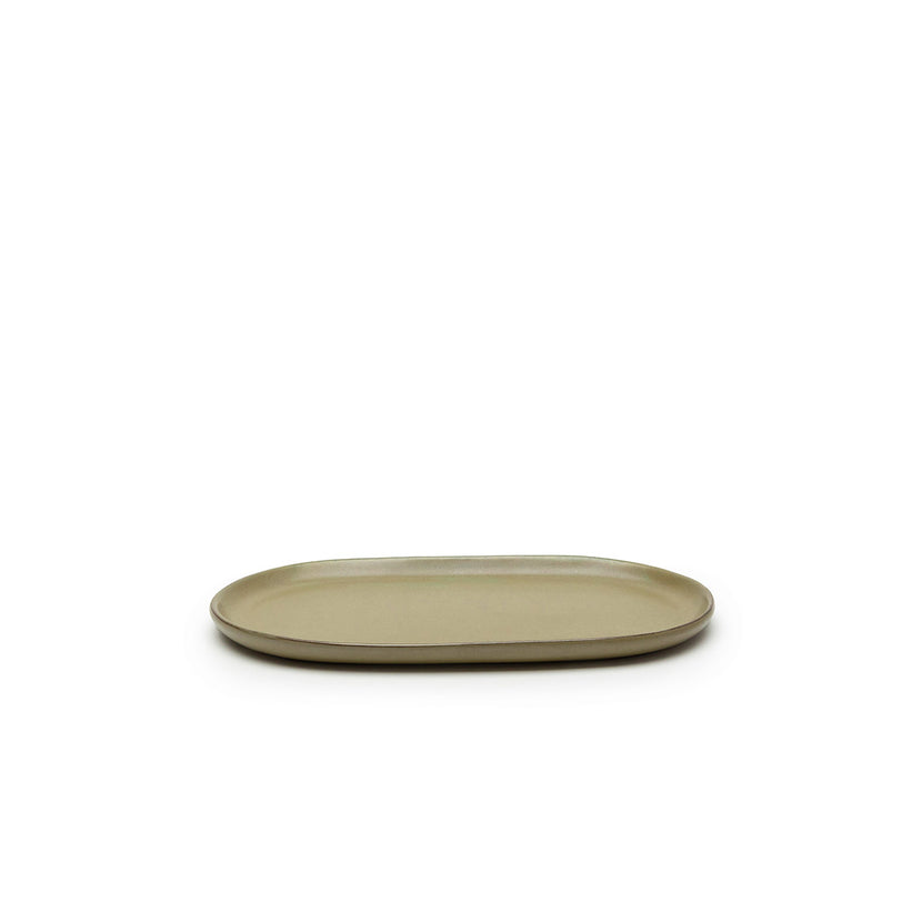 Serax Surface tapasbord S camogroen 25 x 15 cm – klein langwerpig bord voor restaurant en bar