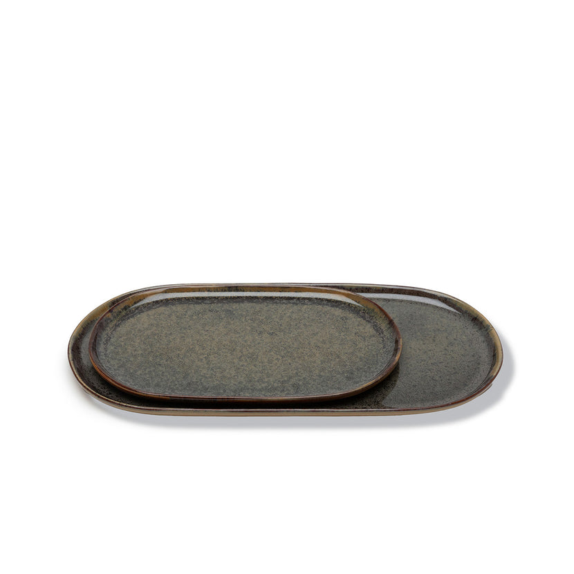 Serax Surface tapasbord grijs 25 cm – rechthoekig bord voor tapas en amuses
