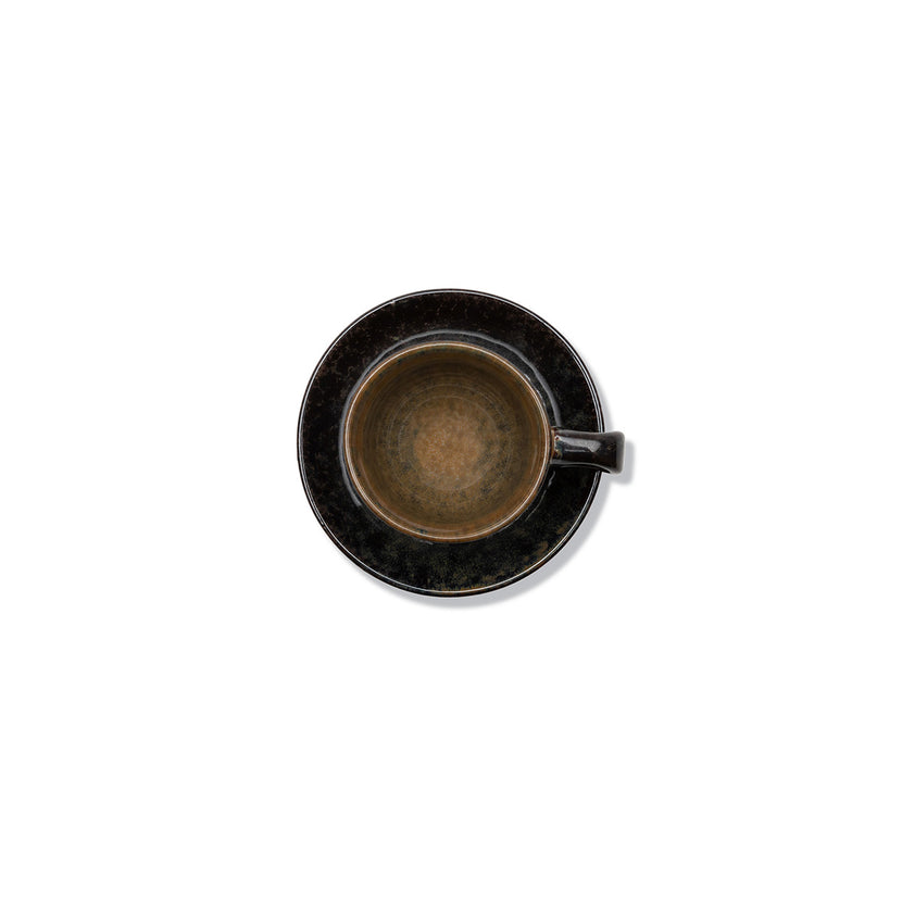 Serax Surface koffiekop met schotel indigrijs 13 cm – koffieservies voor restaurant en hotel