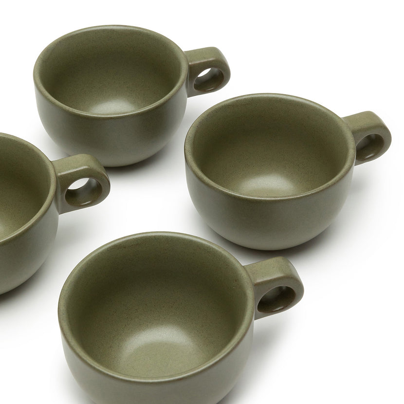 Serax Surface cappuccinokop camogroen Ø 16,5 cm – modern koffieservies voor hotel en restaurant