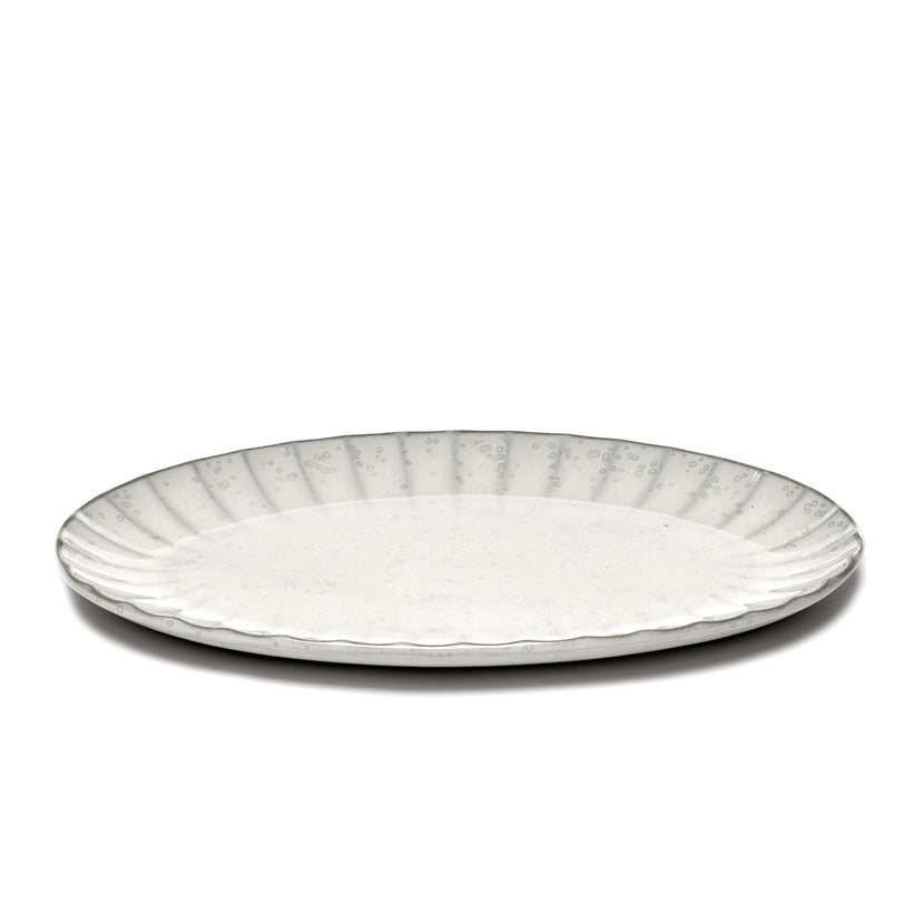 Inku Oval Plate L White L 30 W 21 H 1.7 cm 4/Box – Serax