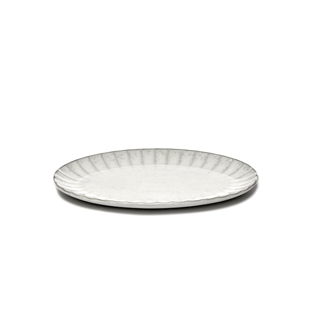 Inku Oval Plate L White L 30 W 21 H 1.7 cm 4/Box – Serax