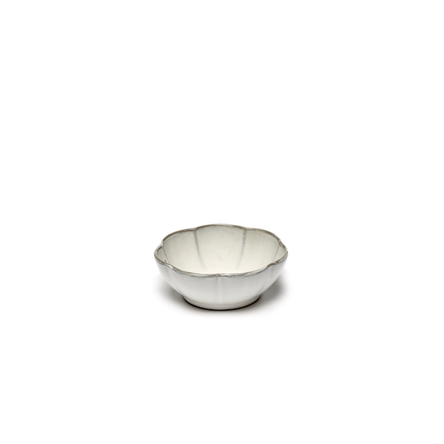 Inku Bowl Ribbed L White L 13 W 13 H 5 cm 8/Box – Serax